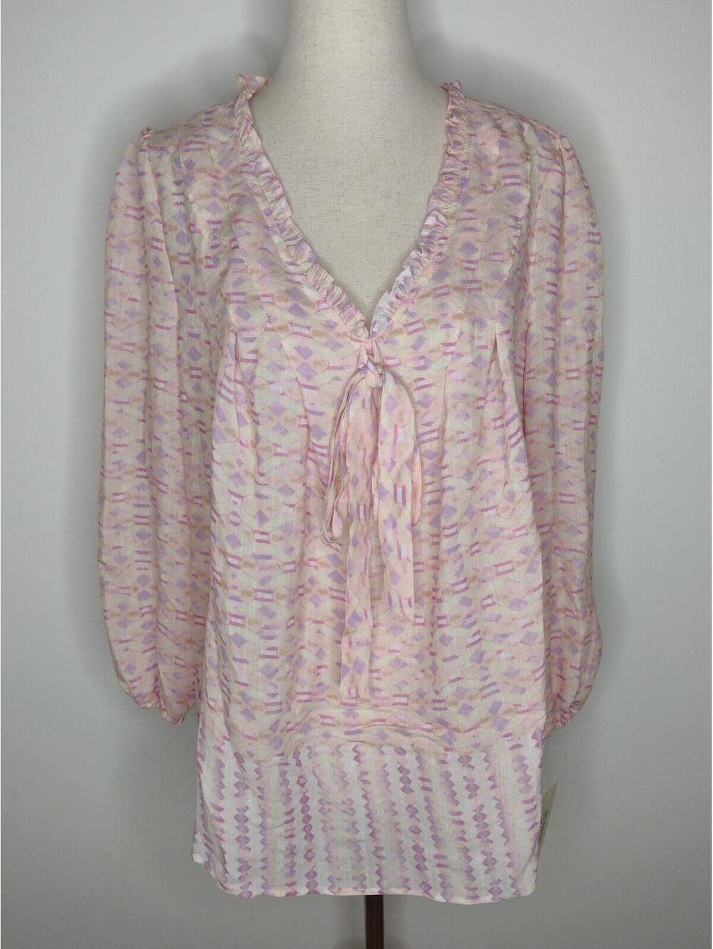 NWT Zac & Rachel Women's Pink/Purple Blouse Size Small
